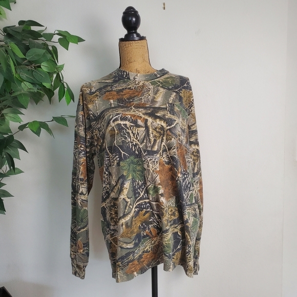 Cabela's Other - Cabelas Camouflage Long Sleeve Shirt Mens Large Crewneck Cotton Blend